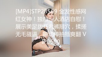 [MP4]STP28569 金发性感网红女神！独自一人酒店自慰！展示美足拨开内裤掰穴，揉搓无毛骚逼，振动棒抽插爽翻 VIP0600