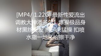 [MP4/ 1.22G] 最新性爱流出调教大神潘多尔』爆操极品身材黑丝女友 抱起来猛操 扣喷水撒一地还给擦干净