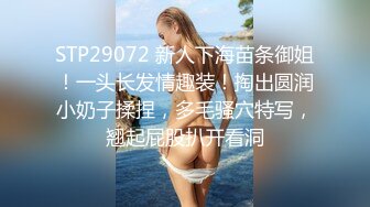 STP29072 新人下海苗条御姐！一头长发情趣装！掏出圆润小奶子揉捏，多毛骚穴特写，翘起屁股扒开看洞